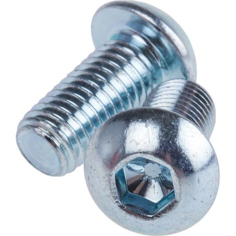 Vis à six pans creux, M12 x 25mm, tête Vis bombée à tête creuse hexagonale, en Acier ( Prix pour Sachet de 50 )