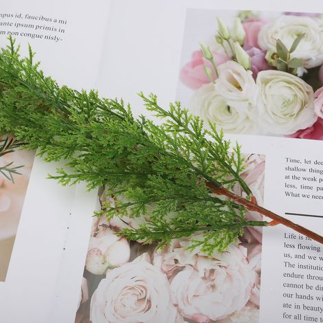 Branches de Cyprès Artificielles pour Décoration Intérieure - Plantes Simulées Réalistes