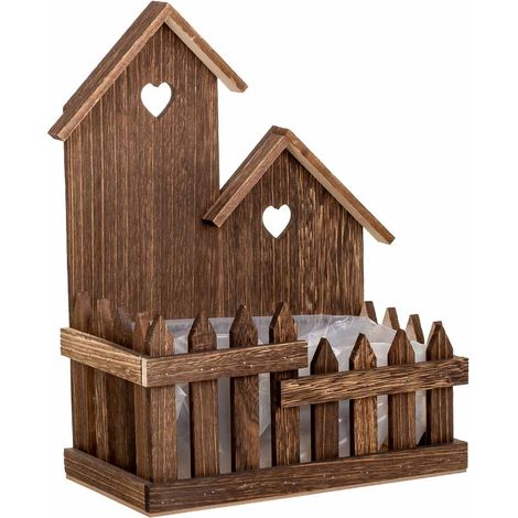 Soporte de madera marrón 26.5x15x35 (1/5)