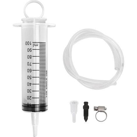 Kit Purge Frein Moto, Seringue Embrayage Hydraulique 100ml 50cm Tuyau Système Universel Manuel Disque Vide Changement Liquide Huile Automobile Scooters Quads Ensembles Vélo Outils Main (1/5)