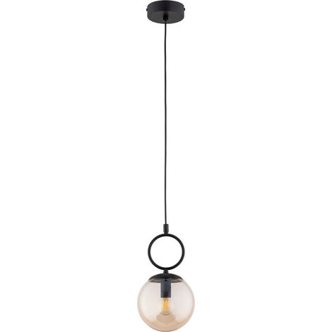 Suspension déco noire boule ambre 1xE14 10W SITRO Alfa (1/2)