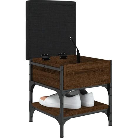 vidaXL Schuhbank Eiche braun 42x42x45 cm Holz