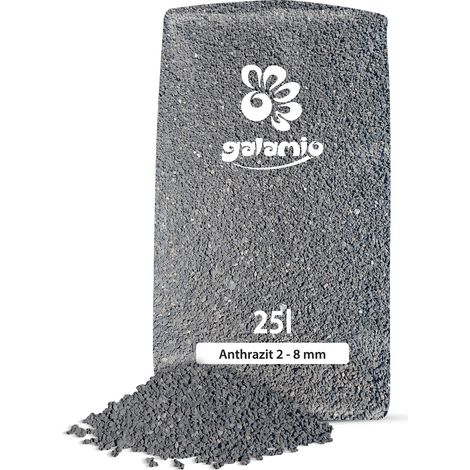 Galamio Lavamulch Anthrazit 2 - 8 mm 25kg x 12 Sack 300kg (1/5)