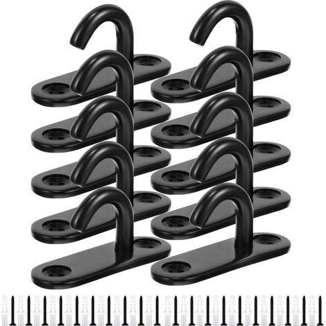 Gancio in acciaio inox, 10 pezzi, gancio da soffitto in acciaio inox per amaca yoga (1/5)