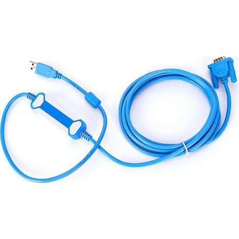 Câble de programmation PLC de 3 mètres pour automates programmables Omron séries CQM1H/CPM2C (bleu) (1/5)