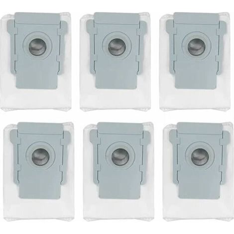 6-Piece Dust Bags for iRobot Roomba i3 i3+ i4+ i7 i7+ J7+ S9 S9+ Vacuum Cleaner - Replacement Dust Bags for Automatic Dirt Removal - Automatic Vacuum Station (1/4)