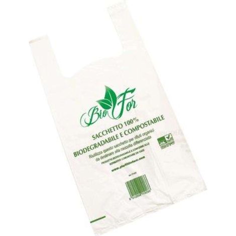SACCO SPESA BIO SHOPPER - + SOFFIETTO CM 30+20X60 CF=PZ 500 - 1 confezione