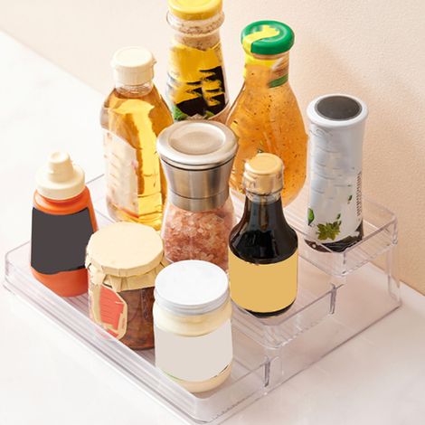 Étagère de rangement simple en acrylique transparent, étagère de rangement multifonctionnelle pour la cuisine et la salle de bain, présentoir pour figurines (1/5)