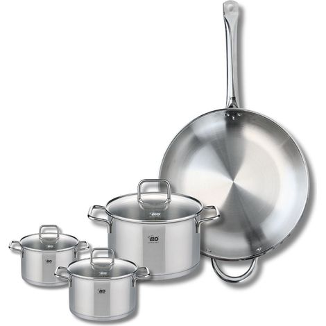Set de 1 Poêle de cuisson 32 cm et 3 faitouts 12, 16 et 20 cm Elo Profi Citrin (1/5)