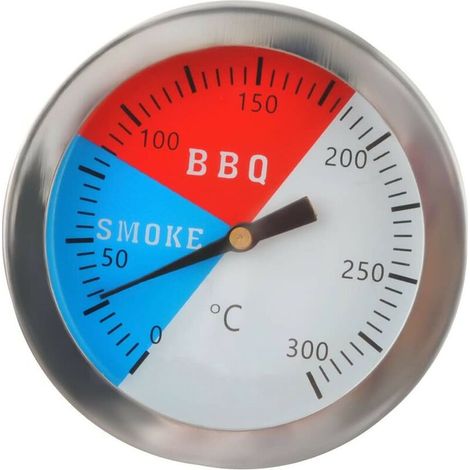 Thermomètre pour barbecue, grill et fumoir en acier inoxydable, l'outil idéal pour le barbecue, le grill ou le fumoir. (1/5)
