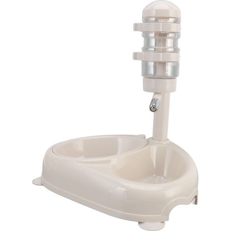 Distributeur d'eau pour animaux de compagnie, bol automatique anti-glissement, hauteur réglable, distributeur de nourriture debout pour chien, chiot, chat (1/5)