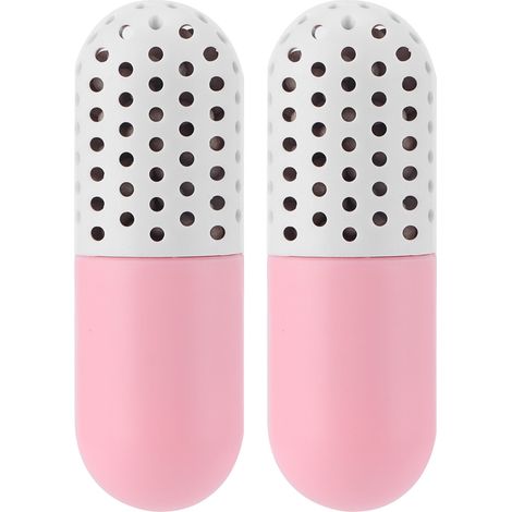 2 Capsules Déshumidificateur Chaussures Désodorisant Garde-Robe Sec Anti-Humidité Rangement (1/5)