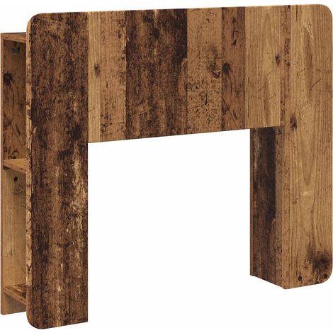 Headboard Cabinet with Storage Old Wood Engineered Wood vidaXL (1/5)