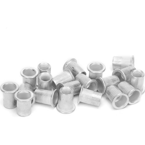 200 pièces inserts filetés aluminium pour rivets M8, fixations professionnelles
