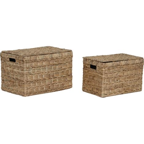 Caja Set 2 Jacinto De Agua Metal 52X34X33 Natural (1/4)