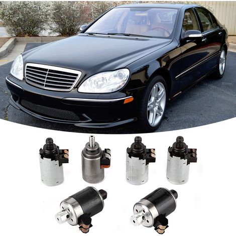 Ensemble de 6 électrovannes de transmission pour boîte de vitesses, compatibles avec MERCEDES BENZ S500 1994 – 2006 722.6 (1/5)