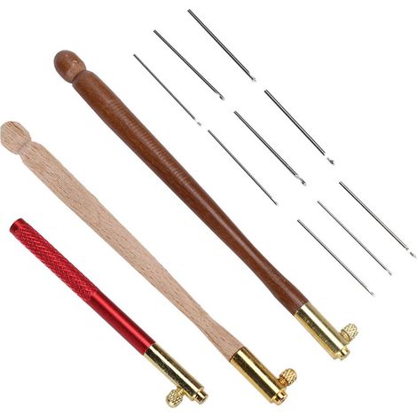 Knüpfhaken, Perlennadel zum Sticken, Perlenarbeiten, Stricken, DIY-Nähwerkzeug (1/5)