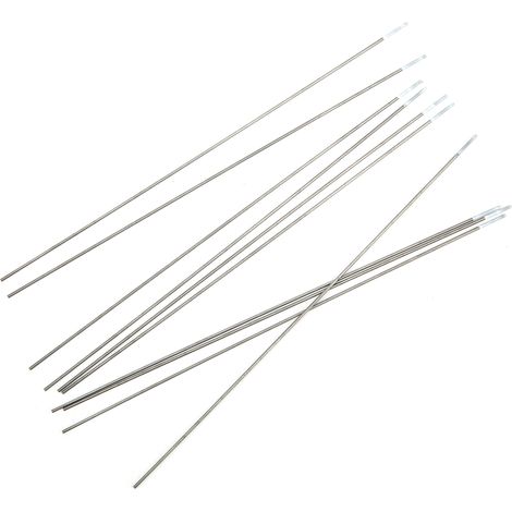 10 Stück WZ8 Zirkon-Wolfram-Elektroden, Elektrodenstabnadel für Argon-Lichtbogenschweißen, 150 mm (1/25 Zoll) (1/5)