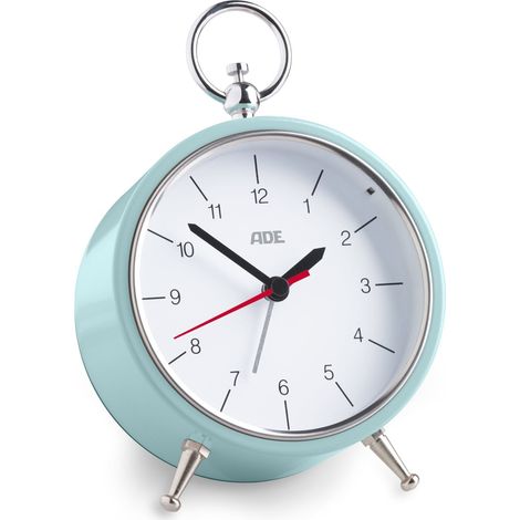 Reloj despertador ADE Home con retroiluminación, 11×15×5 cm, color menta (1/2)