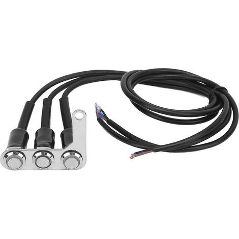 Interrupteur universel à LED pour guidon de moto, réglable pour la rénovation de motos (1/5)
