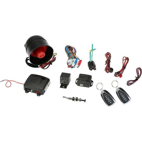 Système de sécurité universel pour voiture, alarme antivol, protection contre le vol, 2 télécommandes (1/4)