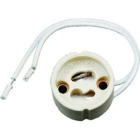 Casquillo cerámico para bombillas GU10