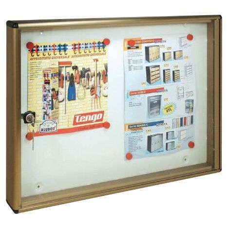 tableau d&39affichage en aluminium bronzA magnA tique cm 55x5x40h mod BC2
