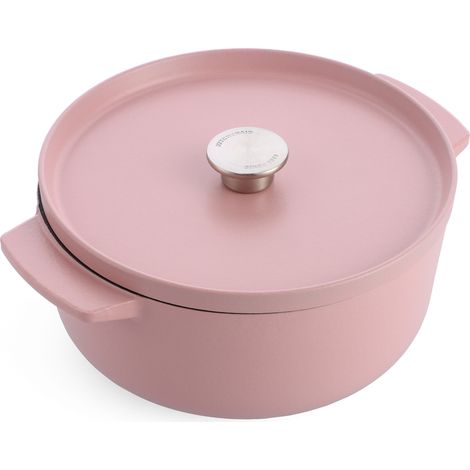KitchenAid Bräter mit Deckel Gusseisen 26cm, rosa
