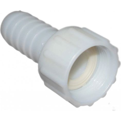 Raccord cannelé polyamide écrou libre femelle 20x27 – Compatible tuyau 19 mm – Pression PN 16 bar – Résistant à la chaleur et isolant électrique – Codital
