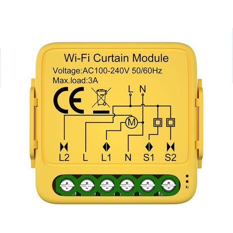 Module de rideau WiFi intelligent, interrupteur pour store vénitien électrique, interrupteur de commande pour store enrouleur (1/5)