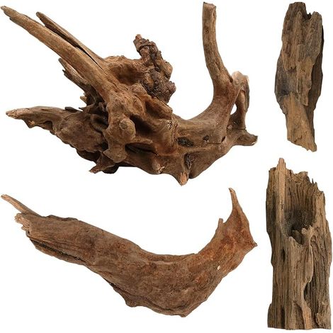 Racines en Bois pour Aquarium - Bois Flotté - 8–15 cm Bois d’Aquarium pour Aquascaping - Racine en Bois pour Aquarium d’Eau Douce, Reptiles (1/5)