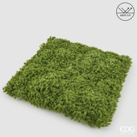EDG Enzo De Gasperi Siepe Muschio Artificiale Anti UV 100x100 cm Impermeabile – Decorazione Verde (1/4)