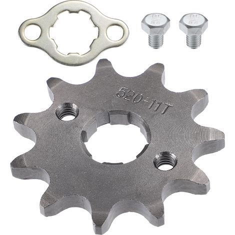 1 Set 520 Style 11 Teeth 20mm ID Motorcycle Front Engine Sprocket Fit for 50cc 70cc 110cc 125cc Motorcycle Dirt Pit Bike Mini Bike ATV (1/5)