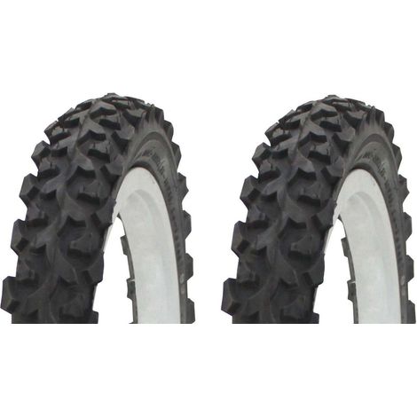2x pneu vélo 14 x 1 3/8 x 1 5/8 (44-288) trottinette VTT enfant