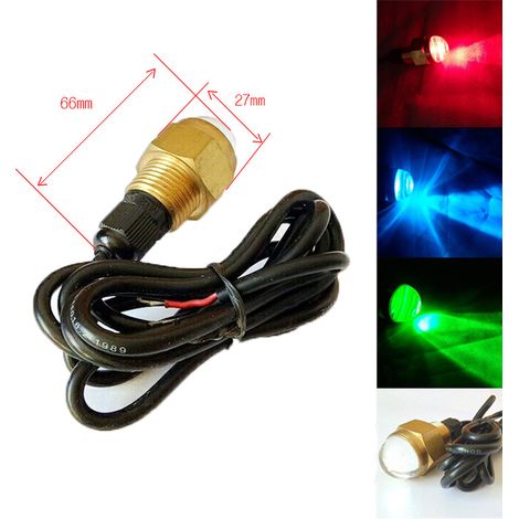 12V 8W LED underwater spotlight in marine copper, water lighting, pool lighting, underwater signal light, yacht accessories, green underwater light--DTEKGAZ