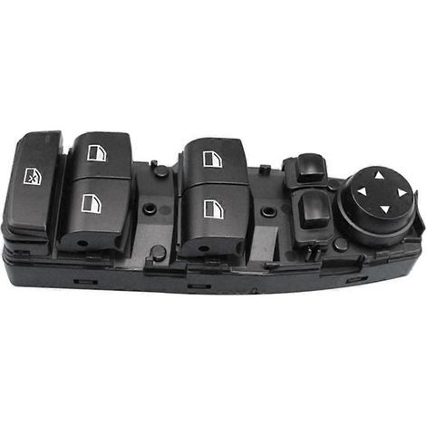 Pour BMW Série 5 et 6 (F06, F07, F10, F11, X3, F25) : bouton de commande principal de lève-vitre côté conducteur (réf. 61319241955) (1/5)