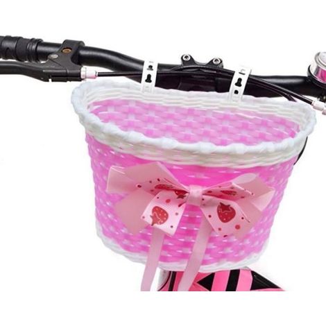 Rose - Panier à nœud papillon pour enfants 1 pièce pour garçons et filles stabilisateur de vélo d'extérieu PANIER VELO (1/4)