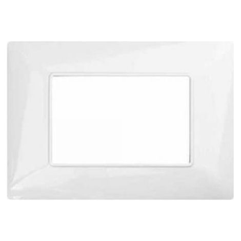 Mapam serie elettrica Frutti Compatibili serie Bticino Matix - JOY Placca 3 Moduli bianco