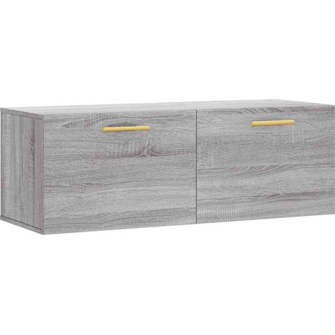 Maison Exclusive - Mobile a Parete Grigio Sonoma 100x36,5x35 cm Legno Multistrato (1/5)