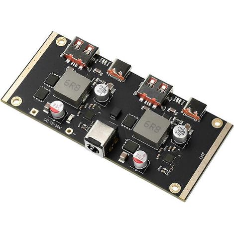 Carte de charge pour batterie au lithium 100 W, 5 ports CC 12-30 V Type-C/USB A, batterie externe mobile, module de charge 18650, PD/QC 2.0/3.0 (1/5)