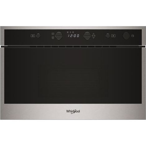 Micro-ondes encastrable, inox, solo, 22 L, plateau 25 cm - plats jusqu' WHIRLPOOL - WMN461BXF