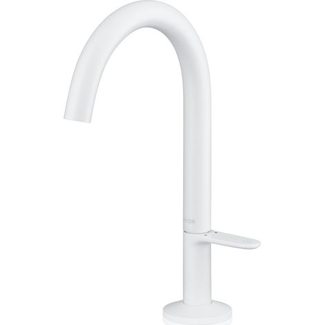 Mitigeur lavabo Select 170 AXOR ONE avec ensemble de vidage 1 1/4Z blanc mat (1/2)