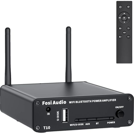 Amplificador estéreo, conectividad Wi-Fi y Bluetooth, función de control remoto, T10-EU (1/2)
