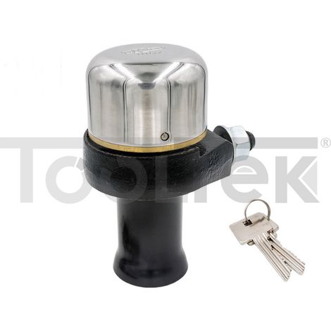 LUCCHETTO A CAMPANA SERRANDA SARACINESCA INOX PROTEZIONE (1/4)