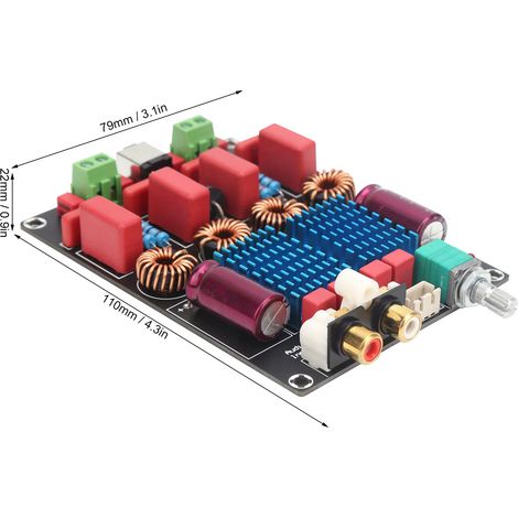 Hinweis des Lieferanten bezüglich der TPA3116 2.0 Deluxe Dual Chip Digital Amplifier Board: Um ein Verrutschen des Produkts zu verhindern, befindet sich ein Verpackungsblock im Versandkarton. (1/5)