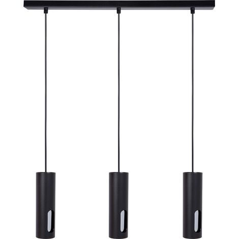 Lampada sospensione moderna Flow nera/argento 3xGU10 Sigma (1/3)