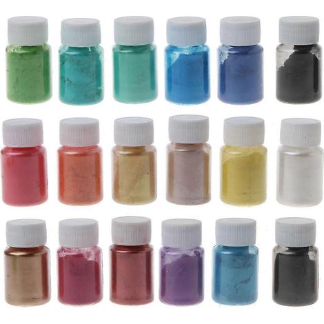 Poudre de mica nacrée à faire soi-même, colorant pour résine époxy, pigments pour colle à résine nacrée (1/5)