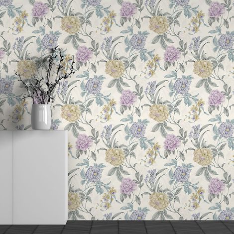 Papier peint panoramique - Motif Fleurs - 130 cm x 81 cm (1/3)