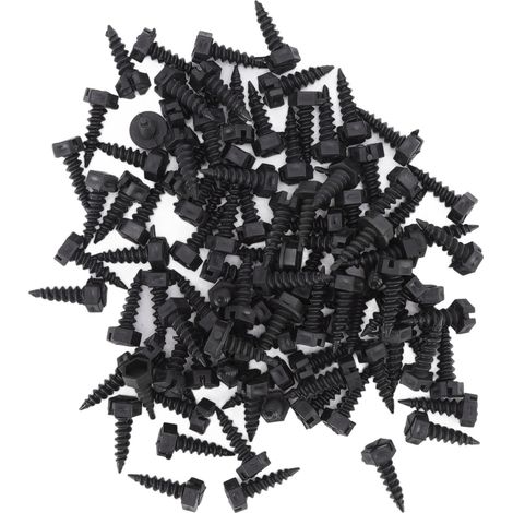 100 vis de fixation pour pots de pépinière en plastique, idéales pour la culture racinaire en extérieur. (1/5)