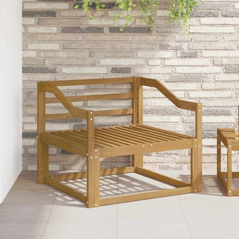 Teenpull – Outdoor Mittelsofa Massivholz Akazie Weiß (1/5)